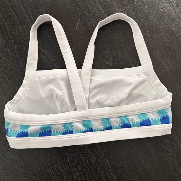 Solid And Striped The Scottie Bikini Top In Greek Blue Sz S - Picture 4 of 4